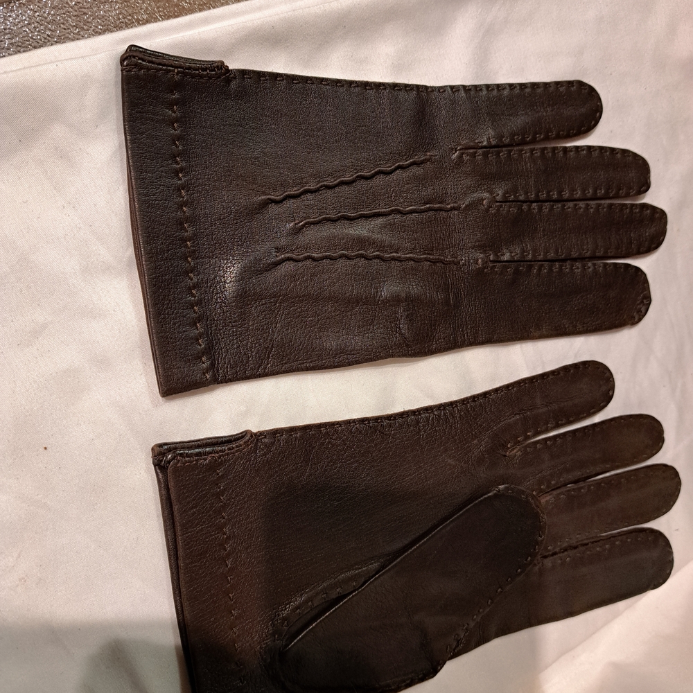 Men's Brown Leather Gloves